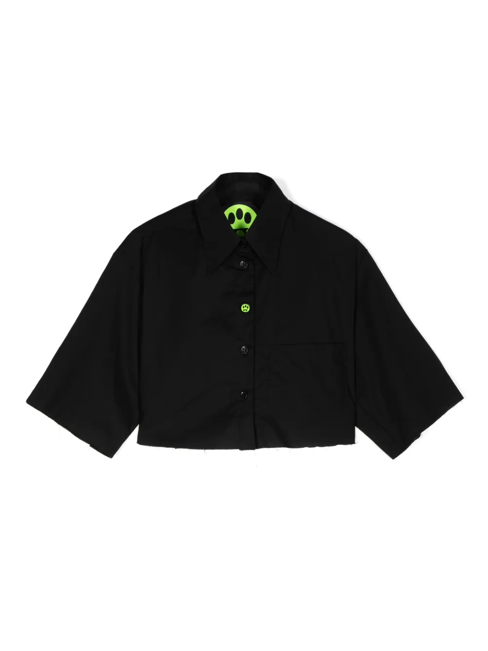 

Укороченная рубашка с логотипом Barrow kids, черный