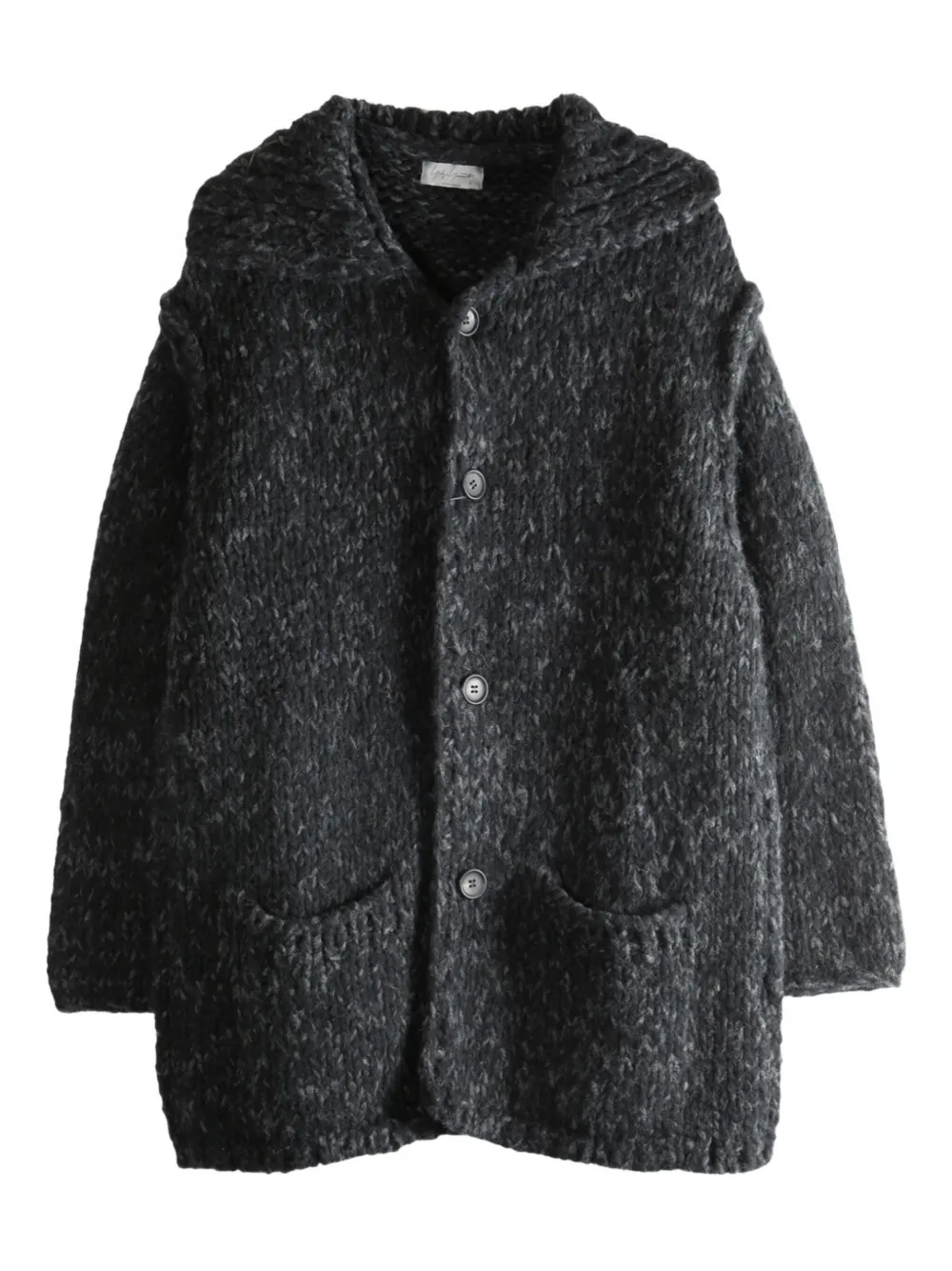

Пальто на пуговицах Yohji Yamamoto, черный