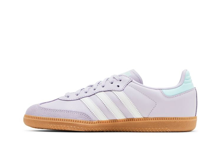 Кроссовки adidas Samba OG J Silver Dawn Aqua, фиолетовый — фото 3