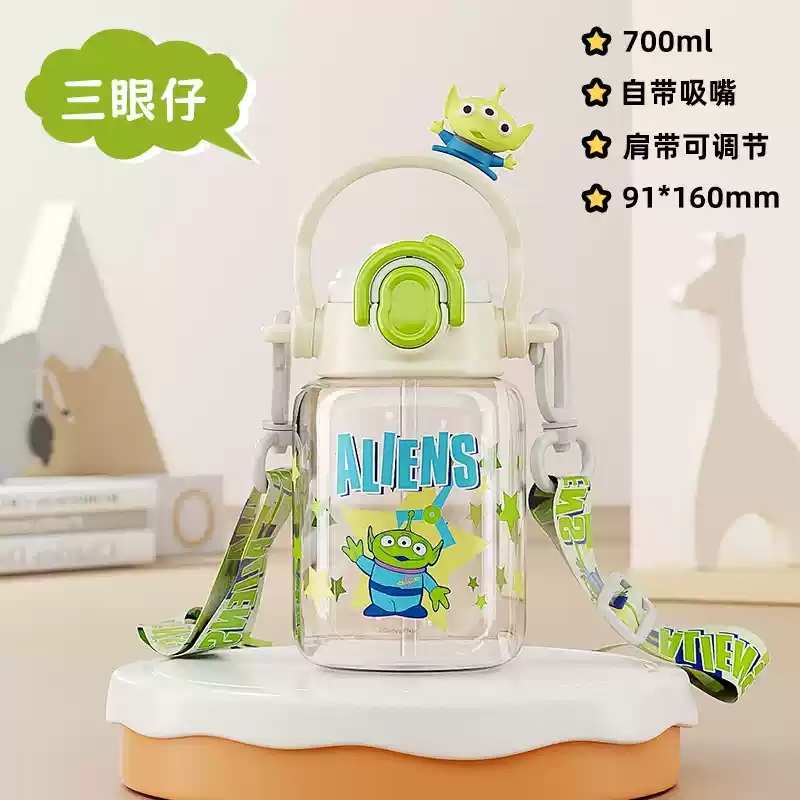 Пластиковая бутылка для воды с соломинкой 700 мл Disney, Donald Duck+Shopping Bag — фото 4