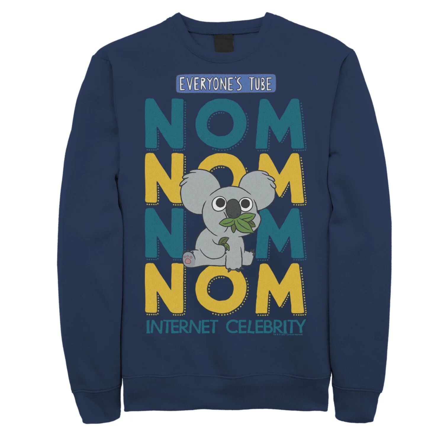 

Мужской свитшот Cartoon Network Nom Nom We Bare Bears, синий