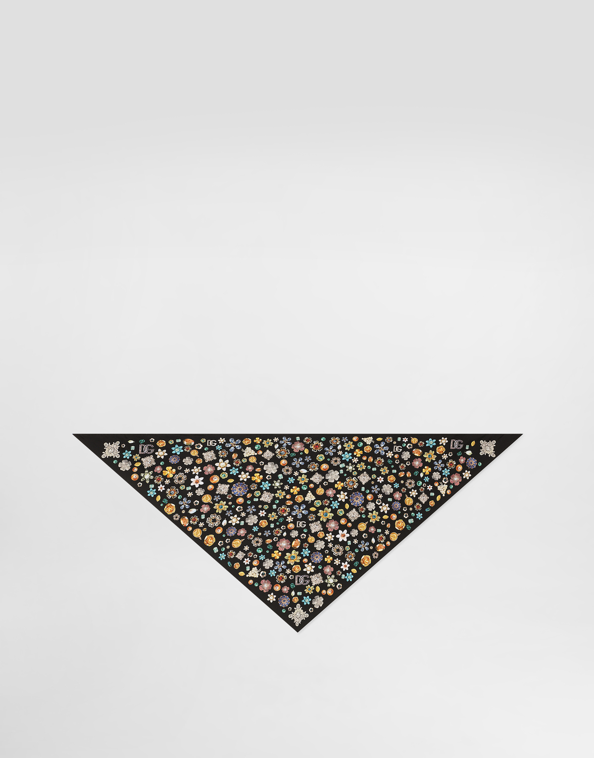 

Шелковая твиловая шаль Dolce & Gabbana, мультиколор