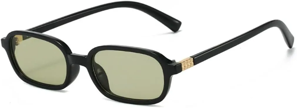 

Солнцезащитные очки прямоугольной формы для женщин, винтажные очки с защитой от УФ-излучения для мужчин, модные панк-солнцезащитные очки UUPTTPL, Black Olive