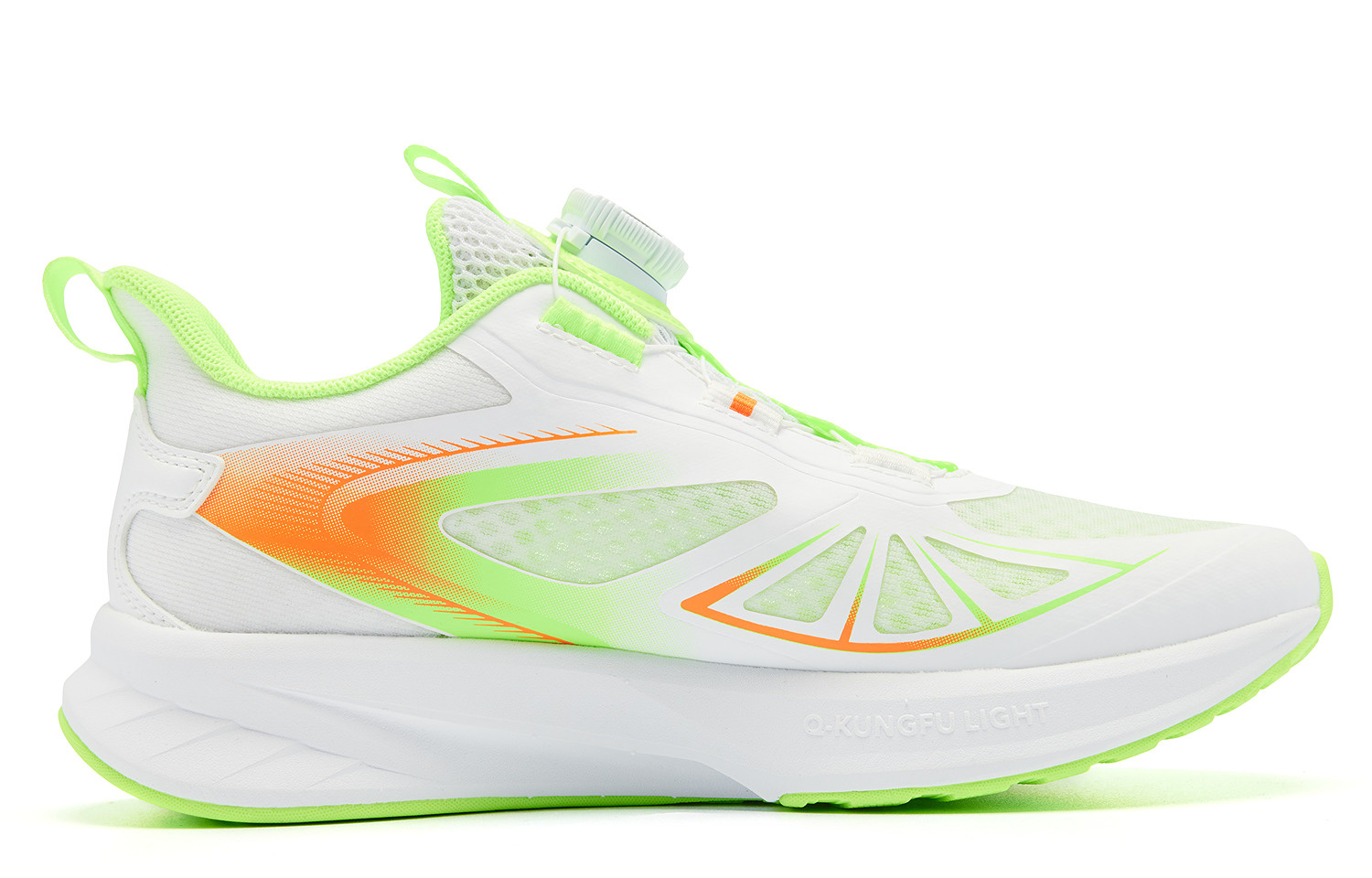 QIAODAN Легкие, дышащие, амортизирующие, низкие детские кроссовки Light Speed 2.0 Jordan White Origin Green — фото 2