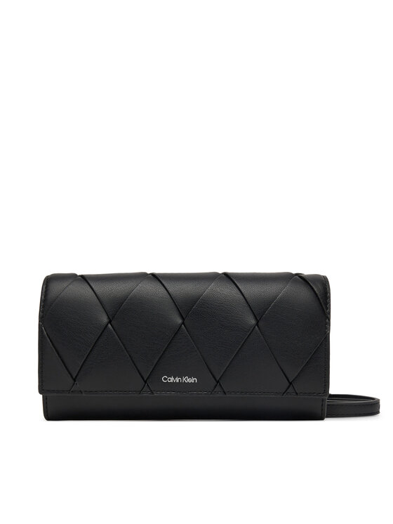 

Сумочка Ck Woven Convertible Wallet Bag K60K612970 Calvin Klein, черный