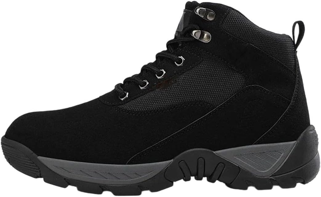 

Мужские походные ботинки большого размера, мотоциклетные кроссовки для альпинизма, водонепроницаемые повседневные ботинки на голенище Generic, черный