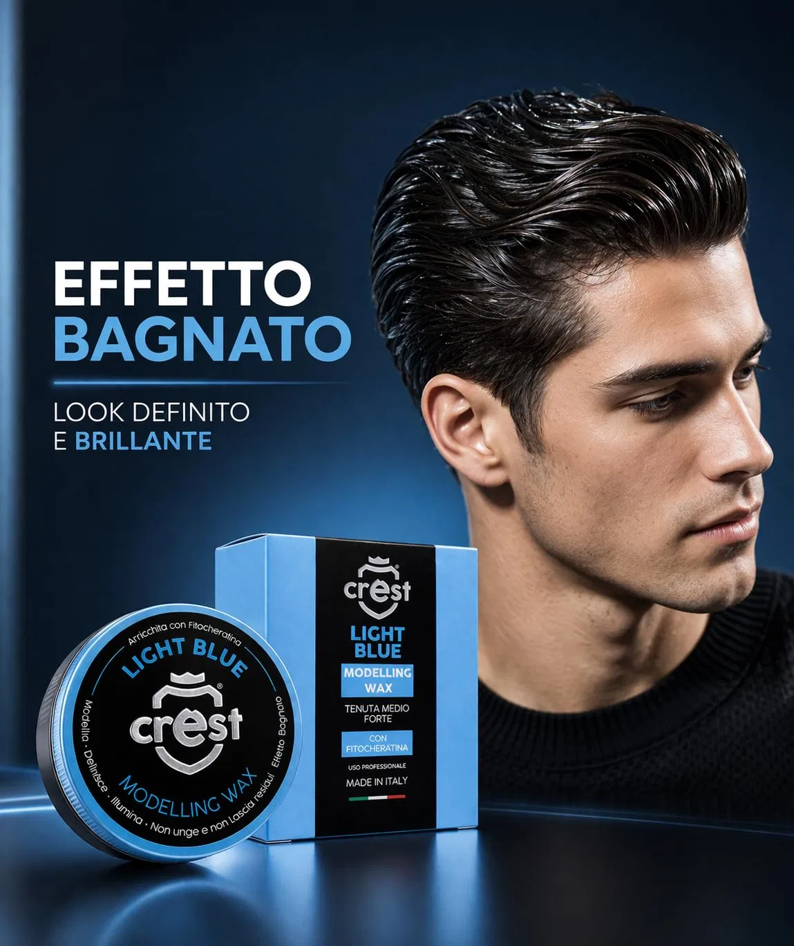 Воск для волос Crest Aqua Hair Wax Light Blue, 100 мл Crest — фото 3