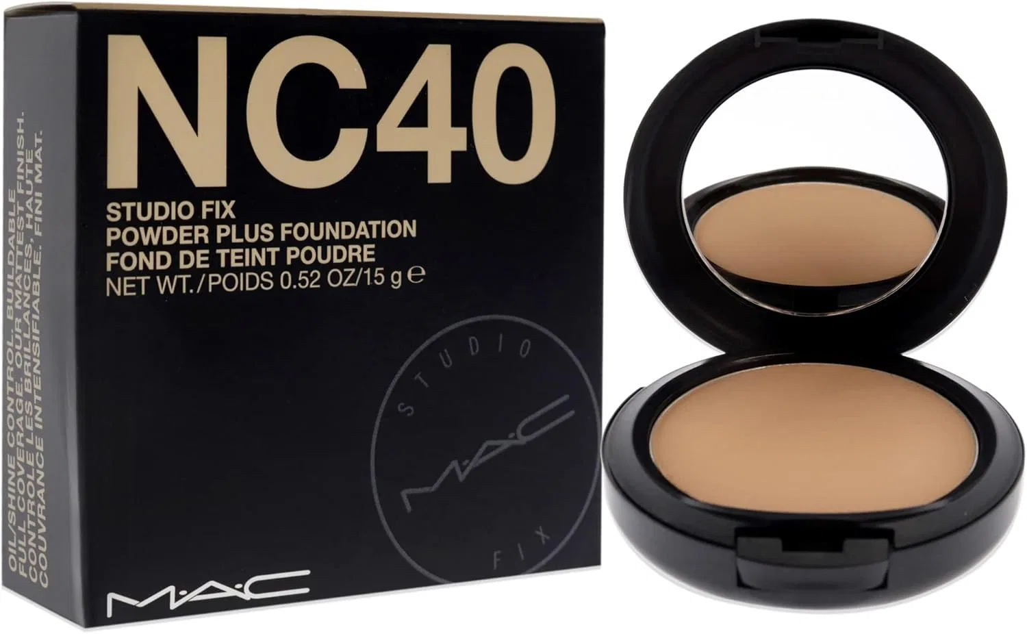 Тональная пудра MAC Studio Fix Powder Plus Foundation 15 г NC40 — фото 3