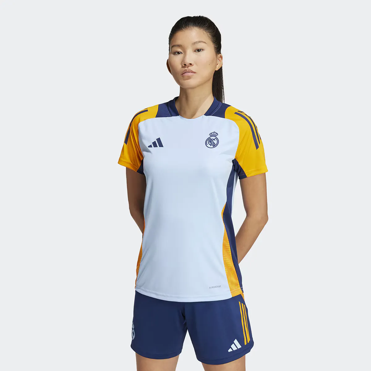 

Реал Мадрид CF Tr Jsy W Adidas Женская футболка, синий/оранжевый