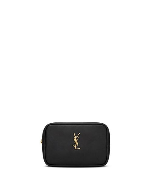 

Мини-косметичка Cassandre из кожи ягненка Saint Laurent, цвет Black