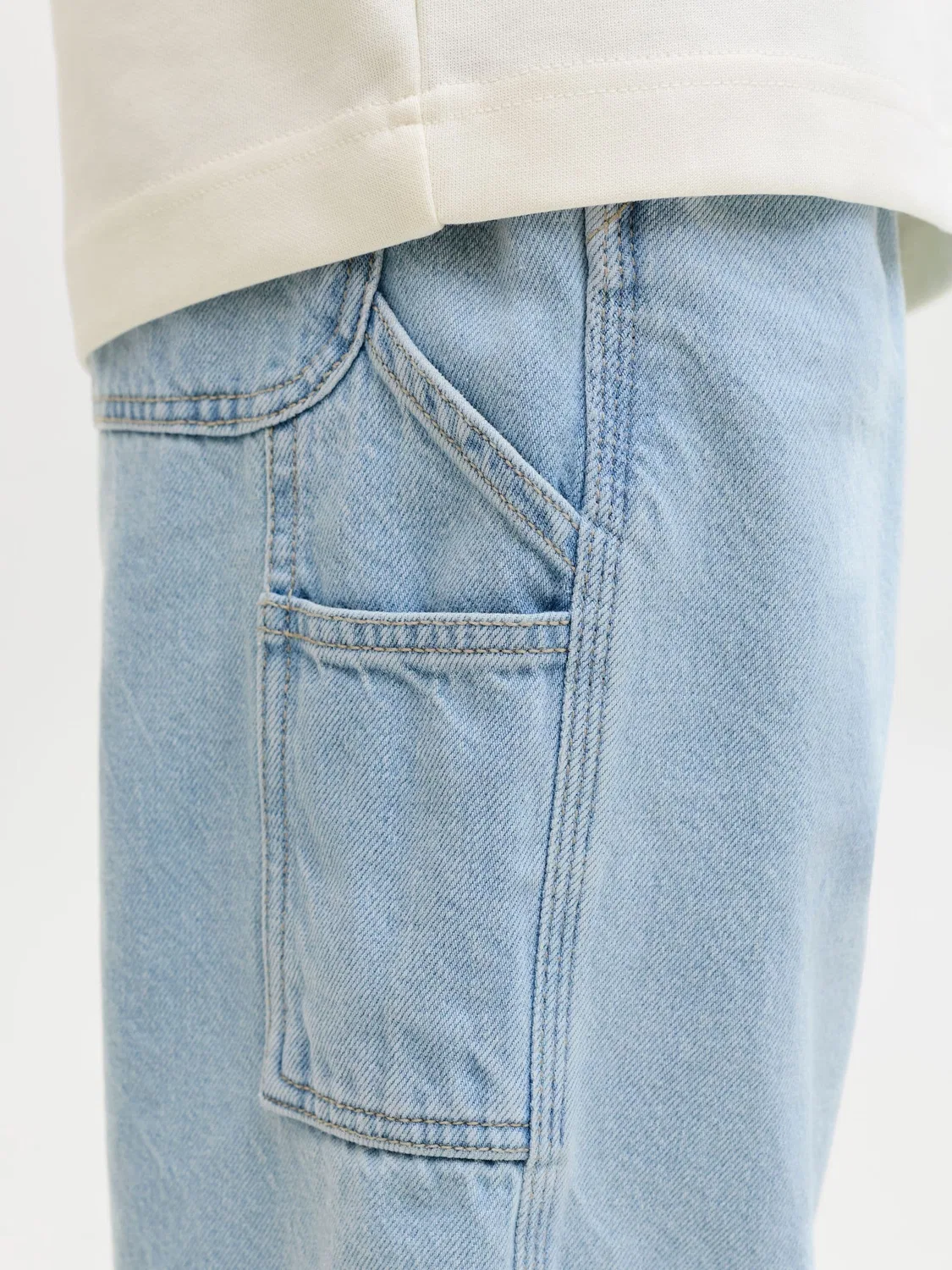 Джинсы Baggy Fit, JACK & JONES Junior, синий деним — фото 4