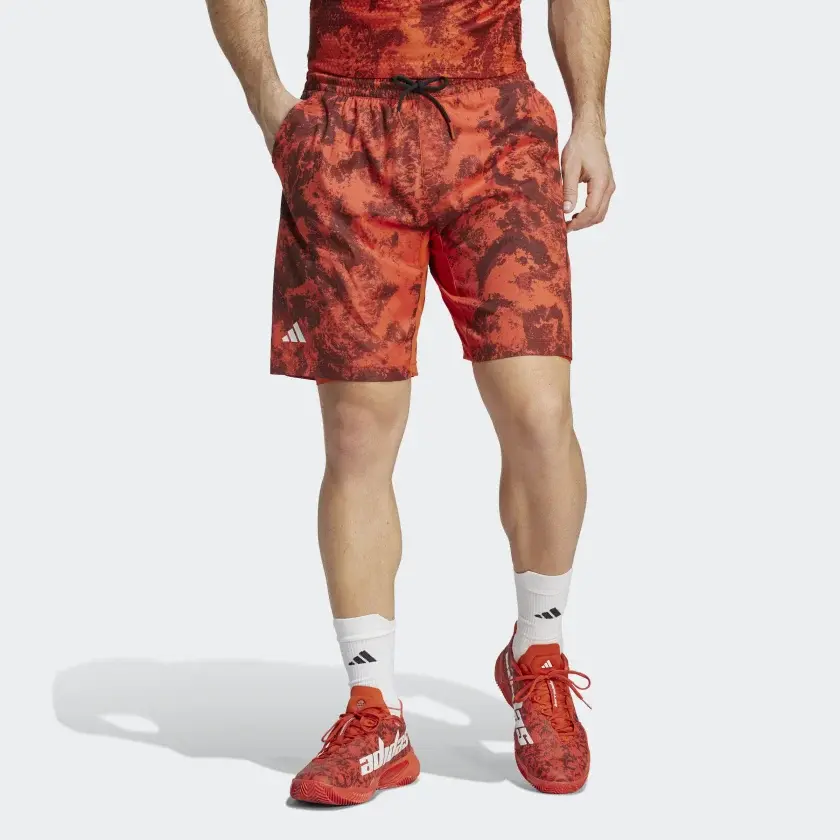 Повседневные шорты мужские красные Adidas, красный — фото 2