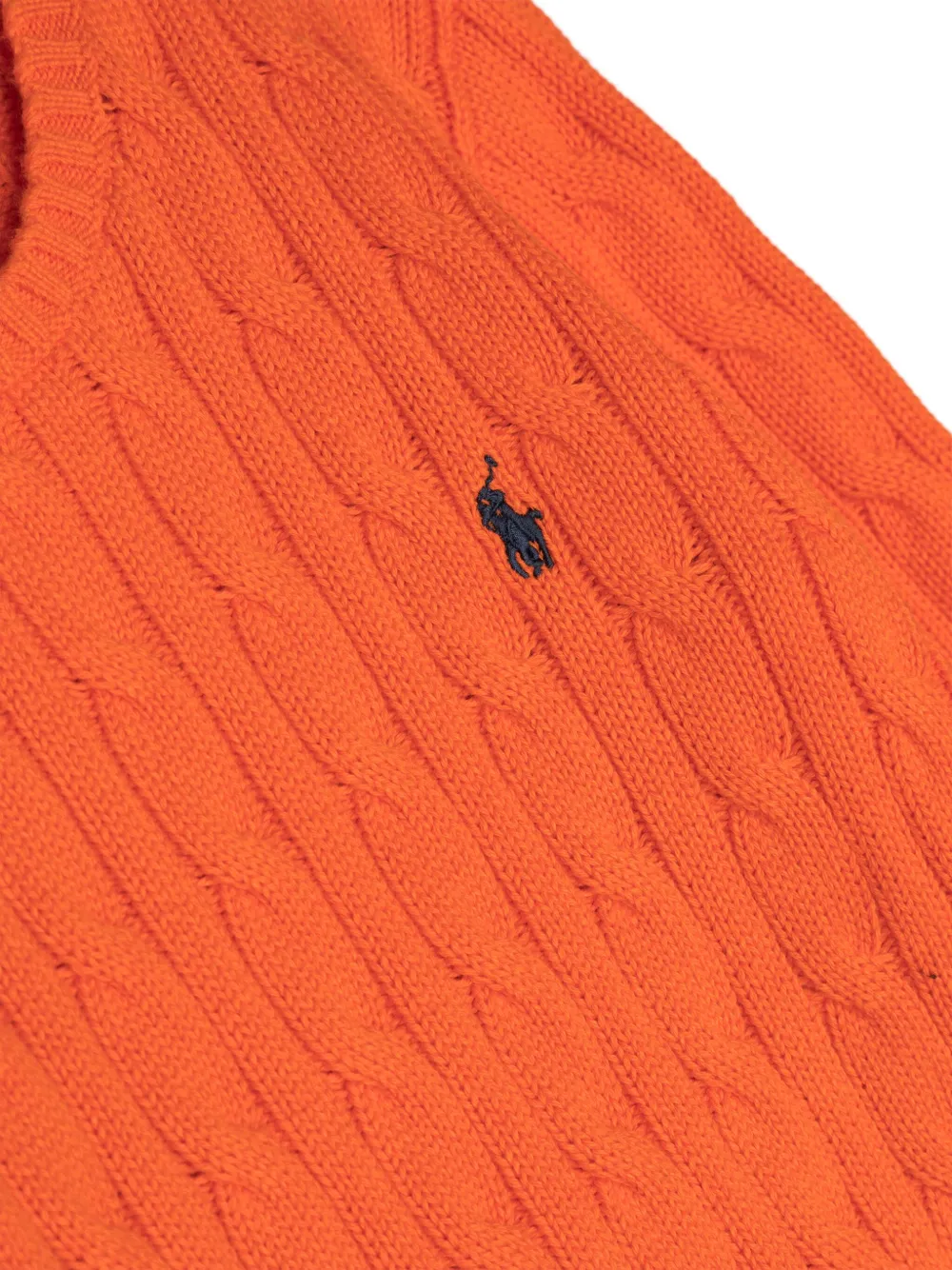Джемпер с вышитым логотипом POLO RALPH LAUREN KIDS, оранжевый — фото 3