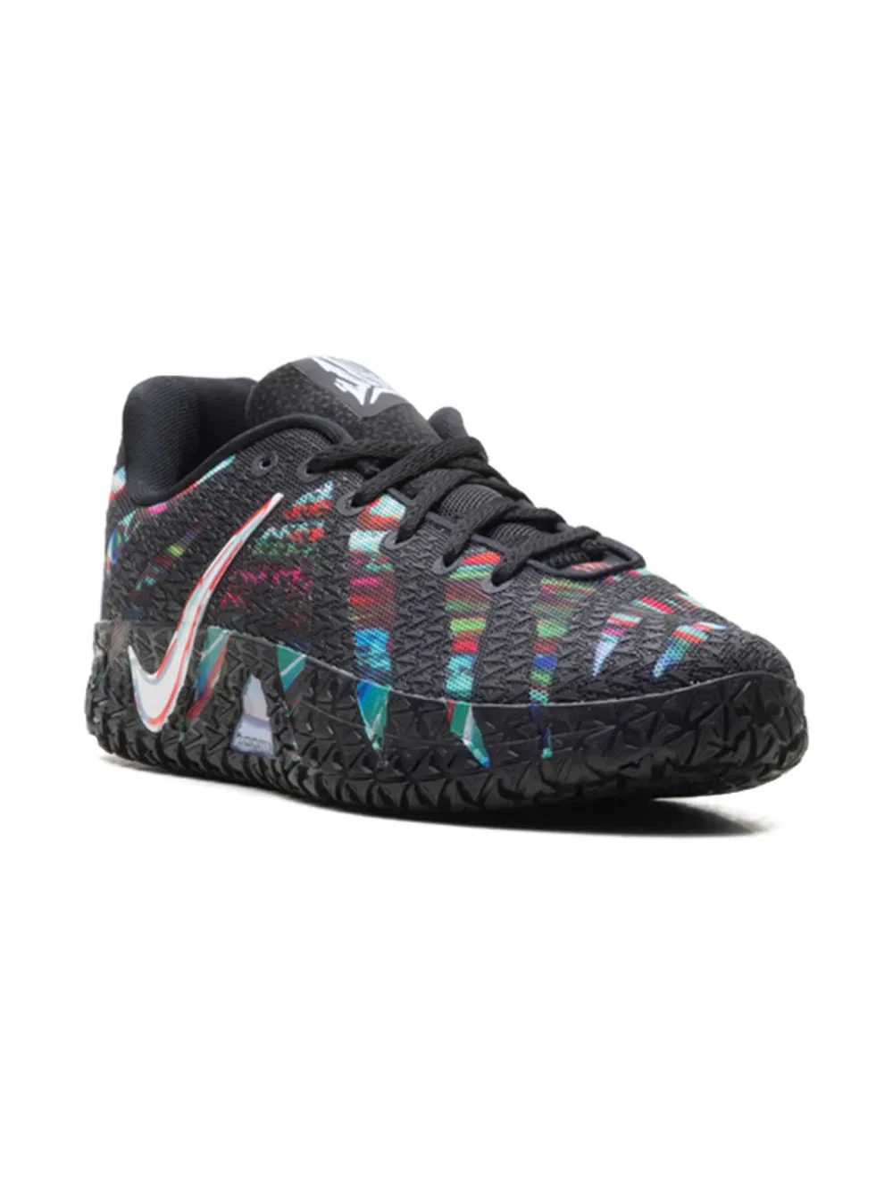 Кроссовки на шнуровке с вставками Nike Kids, черный