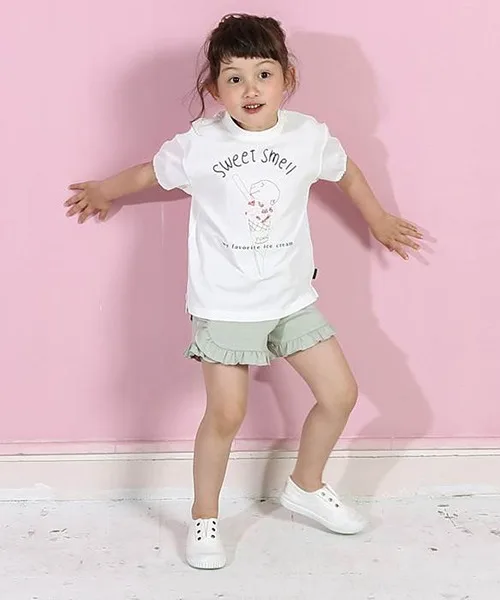 Детские шорты с оборками n.o.u.s SHORT PANTS мятные
