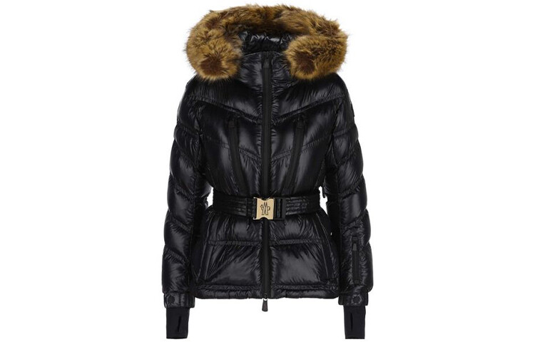 

Пуховик женский черный Moncler