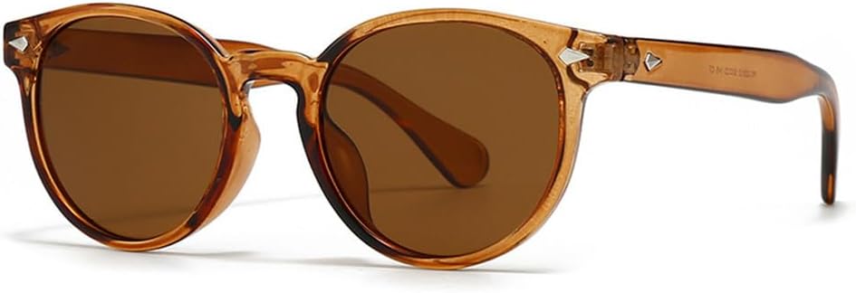 

Круглые солнцезащитные очки с градиентным покрытием для женщин и мужчин, защита от ультрафиолета UV400, в стиле панк, для активного отдыха, путешествий и бега UYPTK, C7 Tea