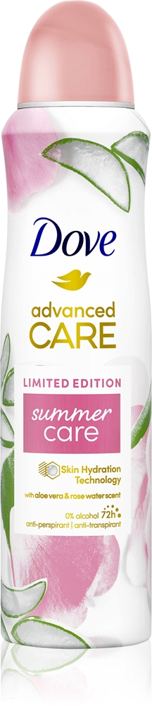 

Летний спрей-антиперспирант Advanced Care, действие которого длится 72 часа. Dove, limited edition 150 мл