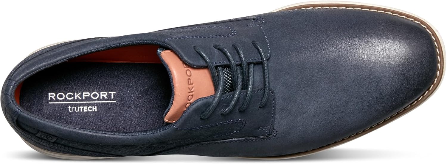 Мужские оксфорды Rockport Garett с простым носком, темно-синий — фото 4