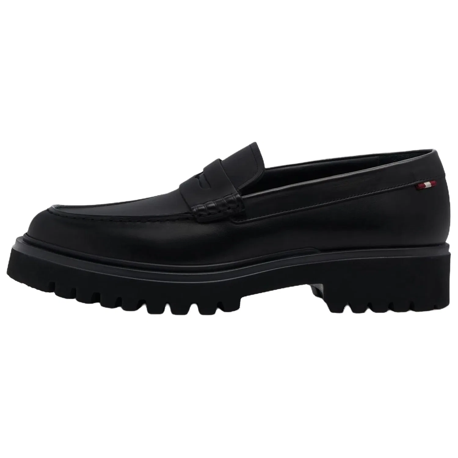 Лоферы кожаные BALLY черные