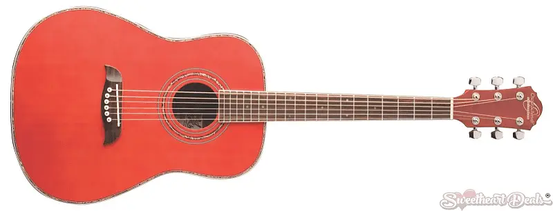 

Акустическая гитара Oscar Schmidt OG1 3/4-Size Acoustic Guitar Trans Red - OG1TR