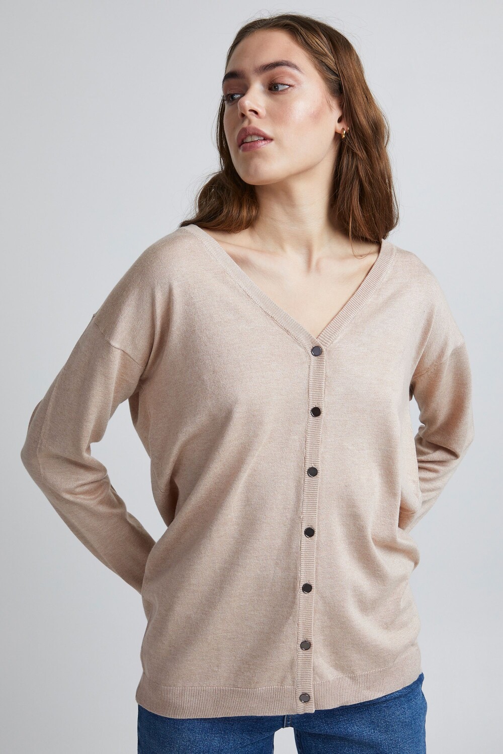 

Кардиган PULZ Jeans, серый