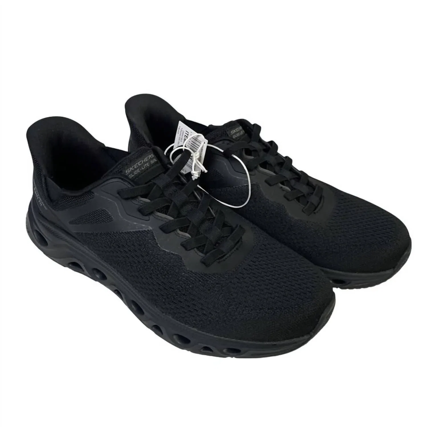 Skechers Мужские сетчатые спортивные кроссовки Swift Fit с открытой пяткой, черные