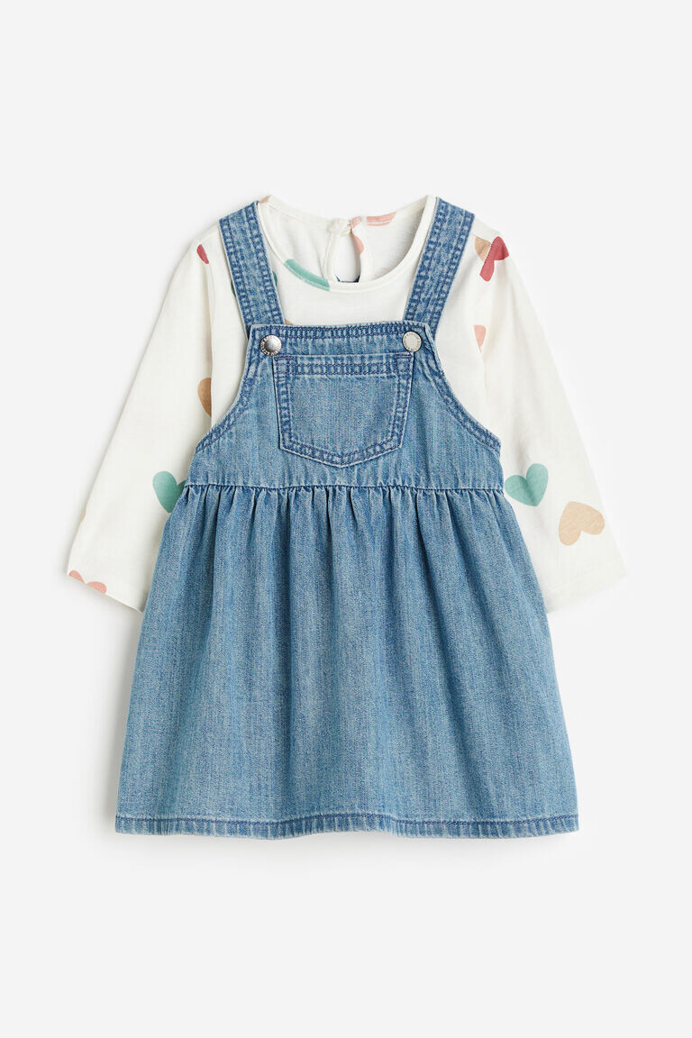 

Комплект из 2-х топов и платья H&M, синий