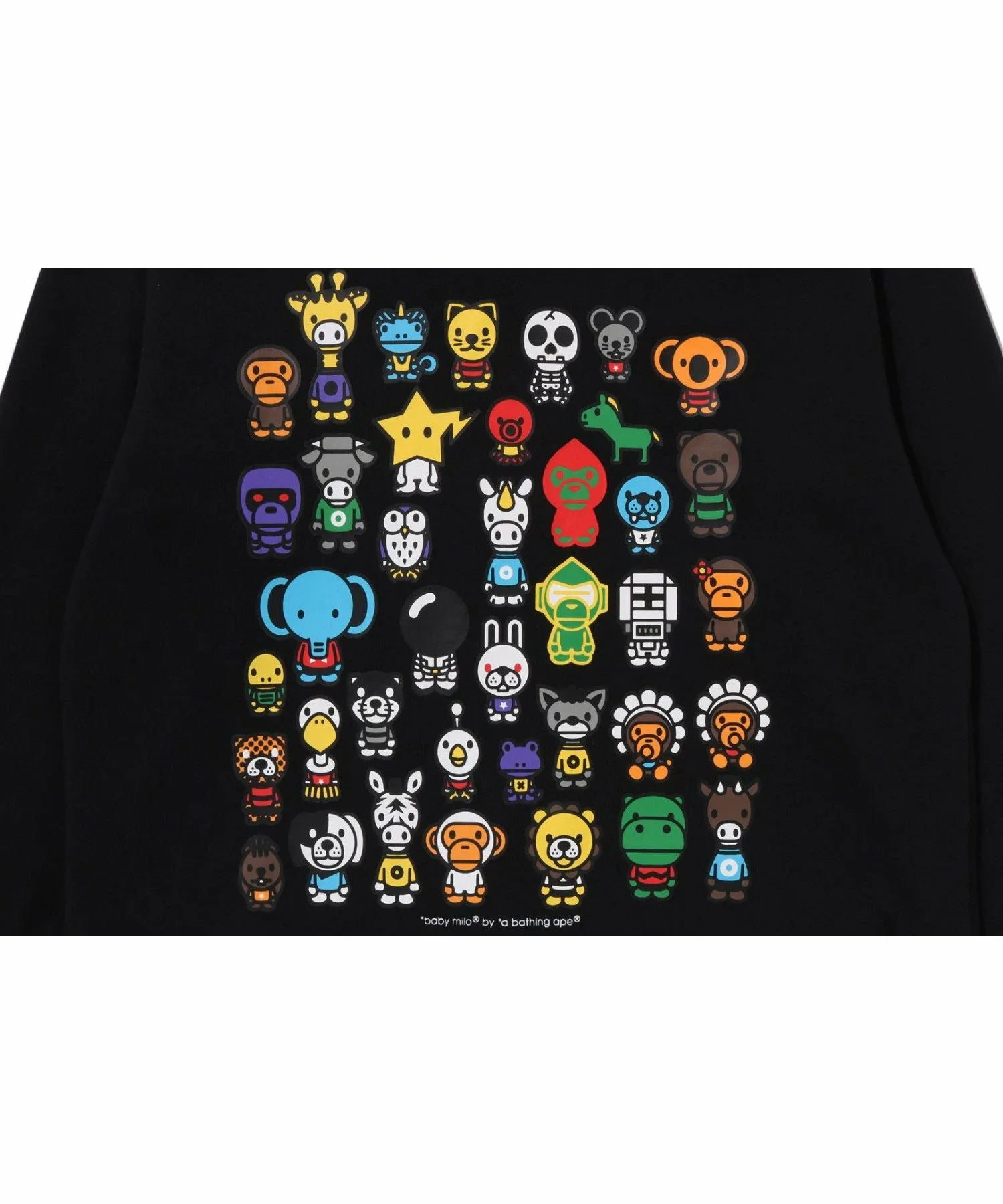 Толстовка с капюшоном от А до Я A BATHING APE, BLACK — фото 3