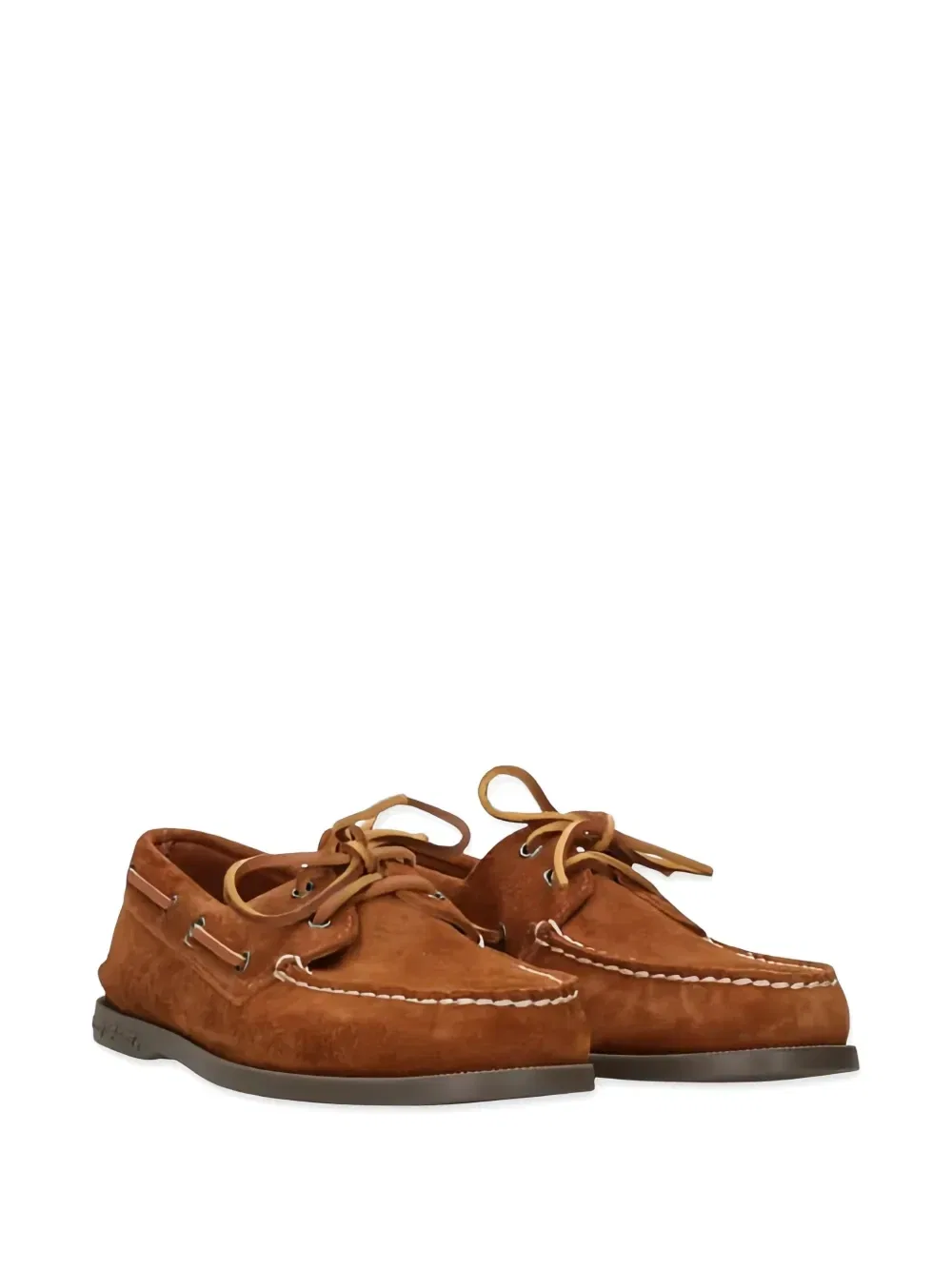 Палубные туфли Authentic Original из замши, коллаборация X J.Crew Sperry Top-Sider, коричневый — фото 2