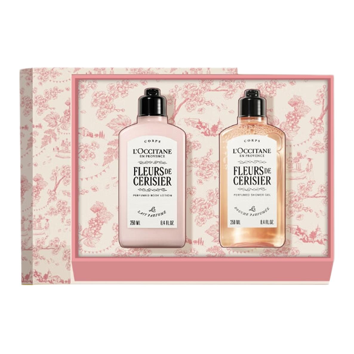 L'Occitane Sweet Cherry Blossom увлажняющий лосьон гель для душа набор уход очищение 2 250мл+250мл/250мл+250мл+30мл LOCCITANE, Two-Piece Set: Sweet Cherry Blossom Shower Gel 250ml+Verbena Scented Soap 250g — фото 2