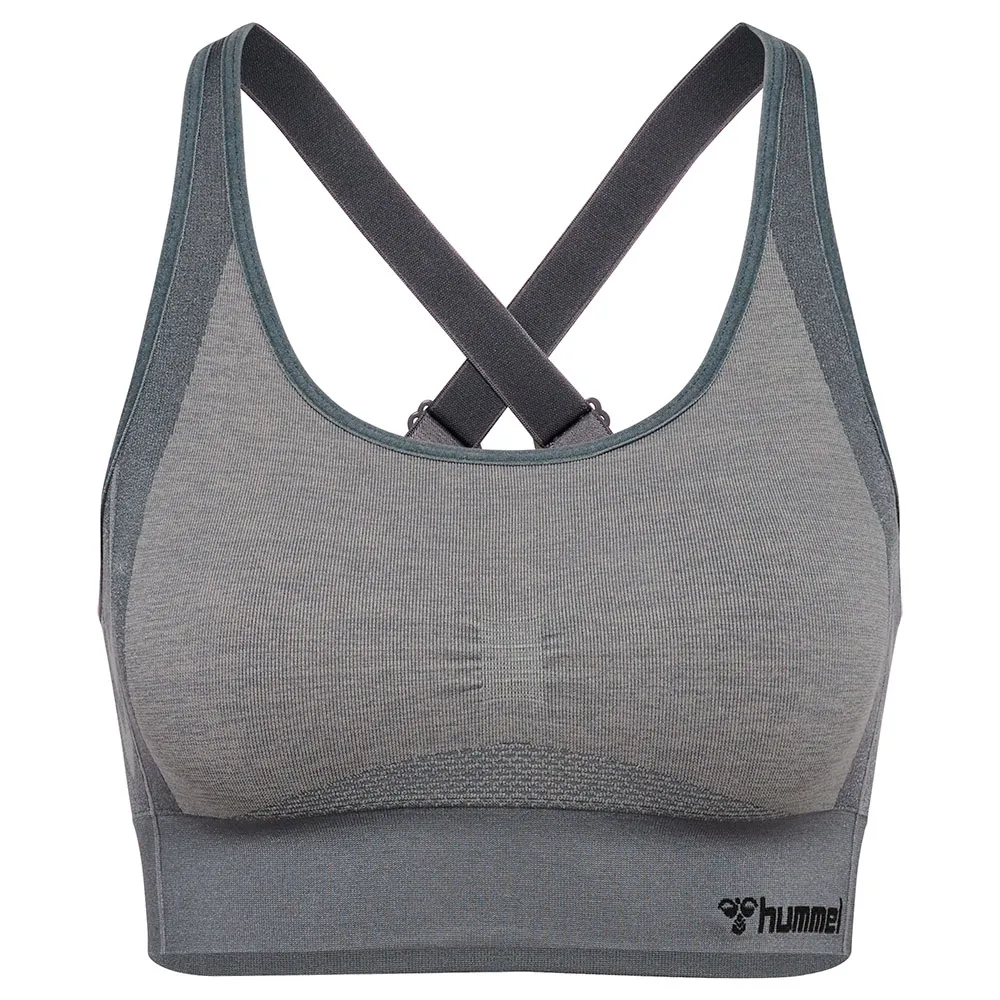 

Спортивный топ Hummel Shine Seamless high support, серый