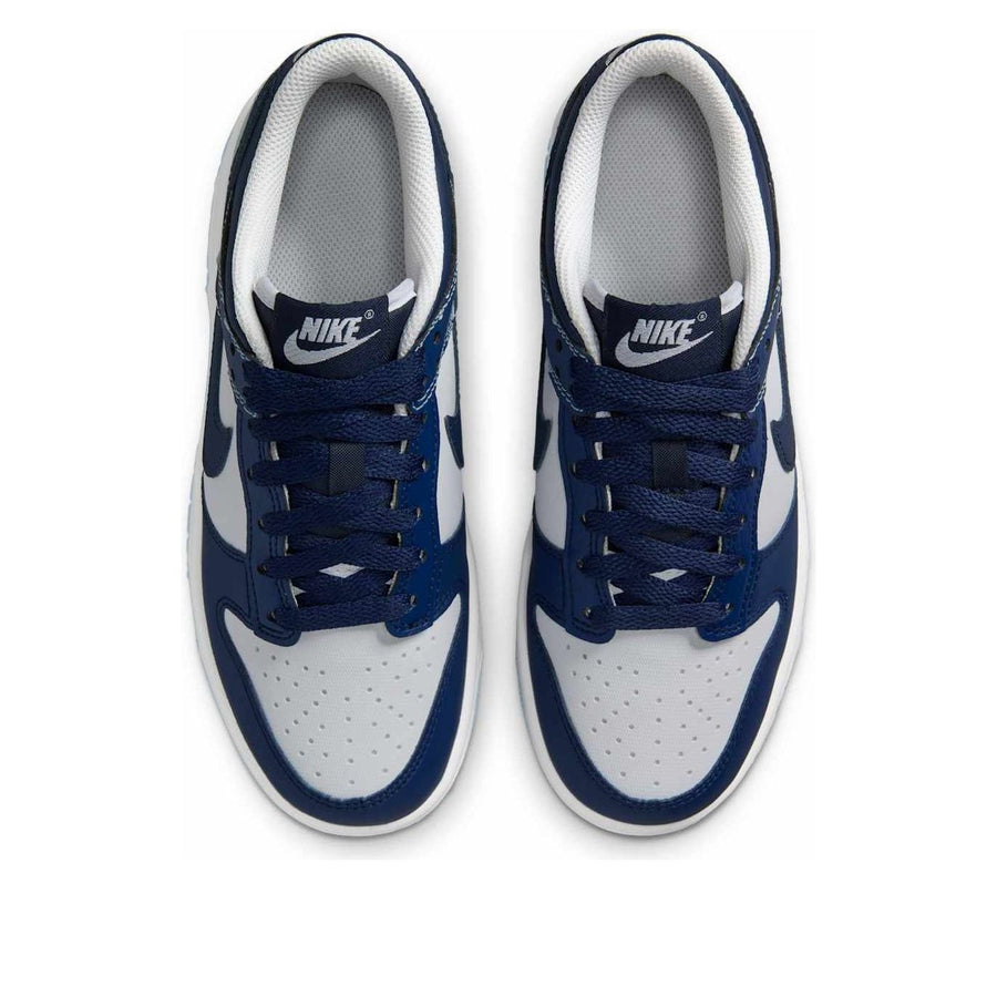 Кроссовки (GS) Nike Dunk Low 'Blue Splatter', синий — фото 4