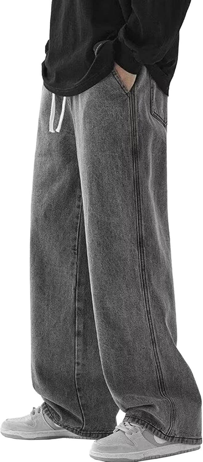 Джинсы свободные, серые, Baggy Jean Joggers
