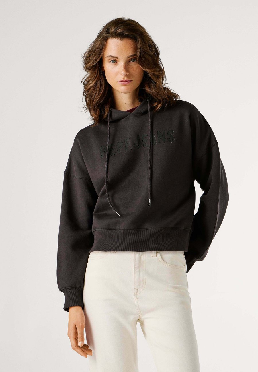 

Толстовка Pepe Jeans HOODIE BERENINA, Washed Black/Black, Черный, Толстовка Pepe Jeans HOODIE BERENINA, Washed Black/Black