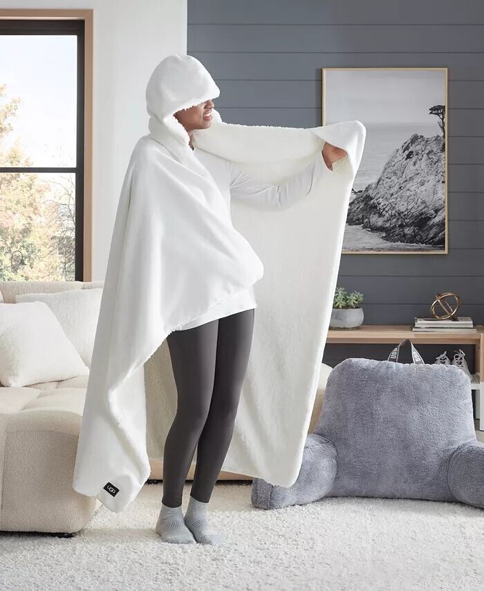 

Плед с капюшоном Avery, 50 x 60 дюймов UGG, белый