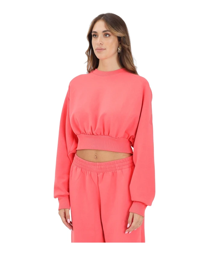 

Мягкий, роскошный, свободный коралловый свитер Adidas, розовый