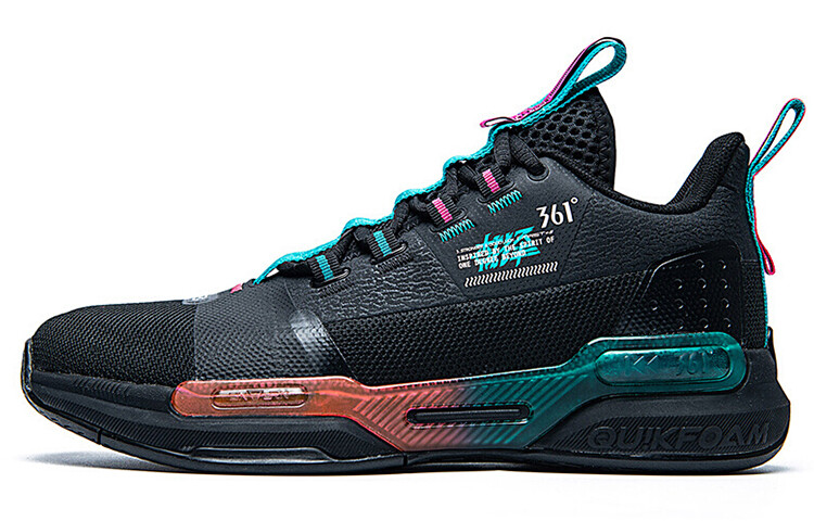 

Баскетбольные кроссовки Basketball Shoes Men Mid-Top Black/Green 361°