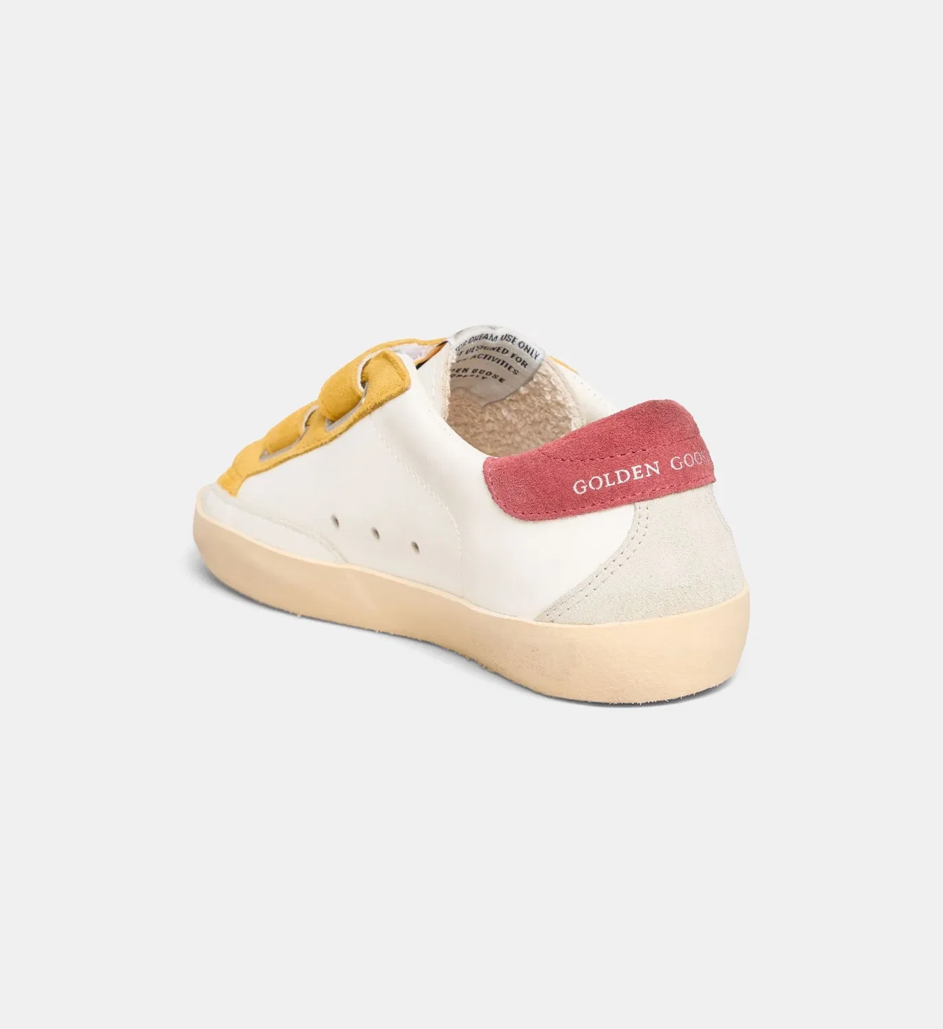 Низкие кеды Old School из кожи с эффектом потертости Golden Goose, мультиколор — фото 3