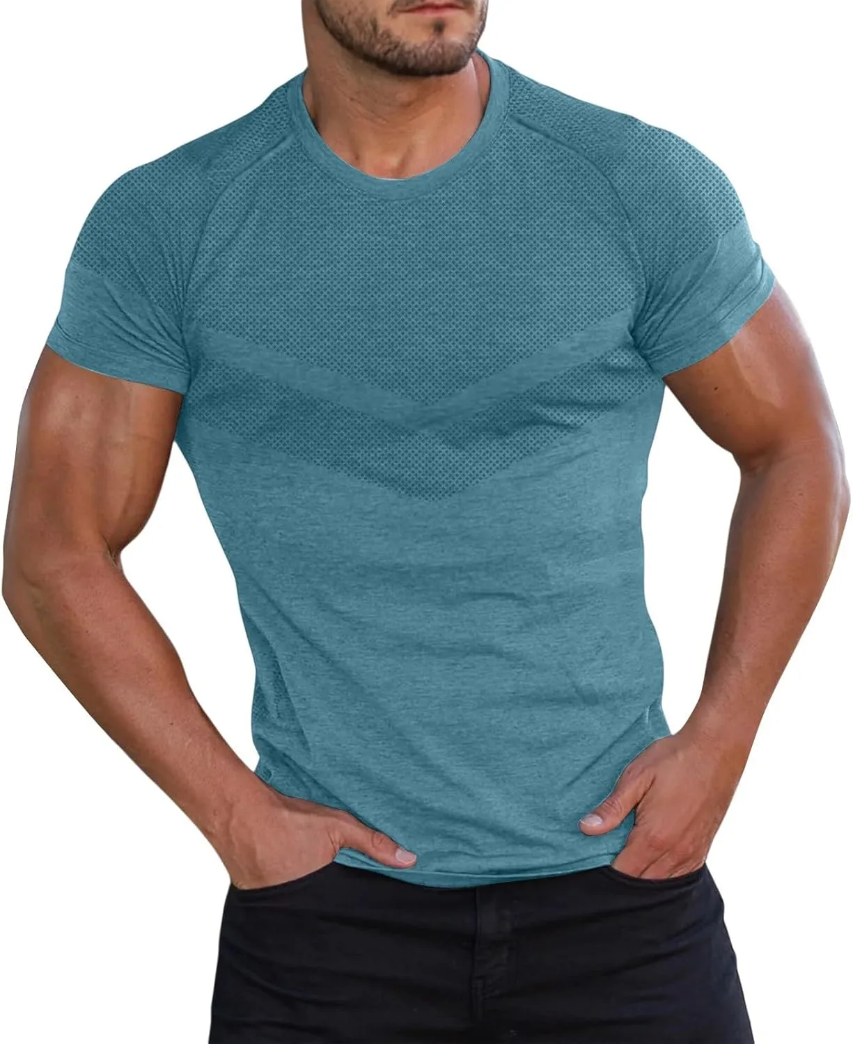 

Мужская футболка для тренировок Quick Dry Moisture Wicking