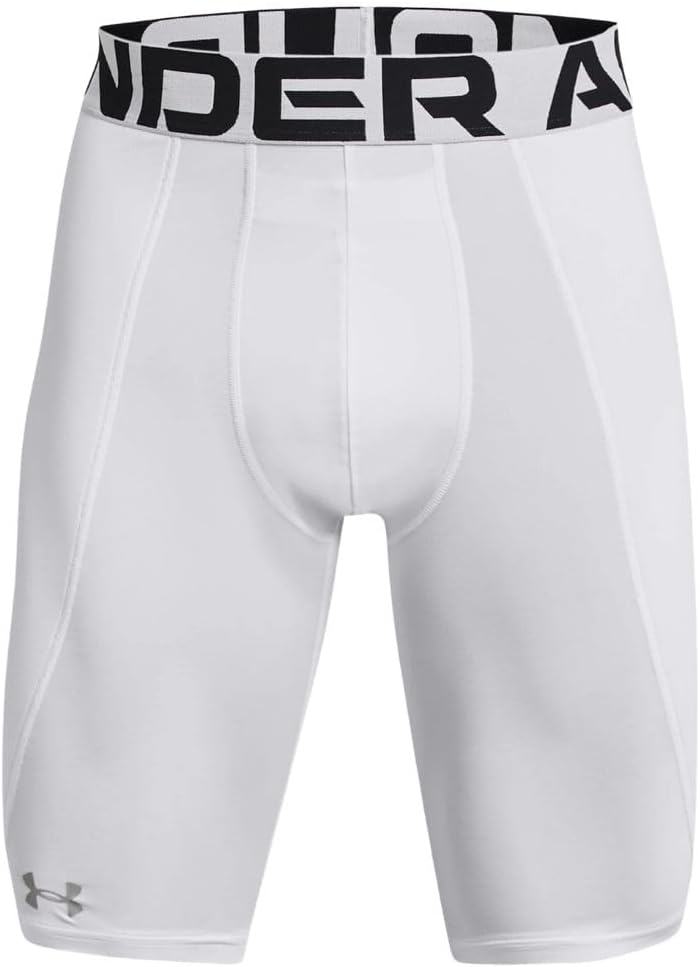 

Under Armour Mens Utility Baseball Sliders, (100) White/Mod Gray