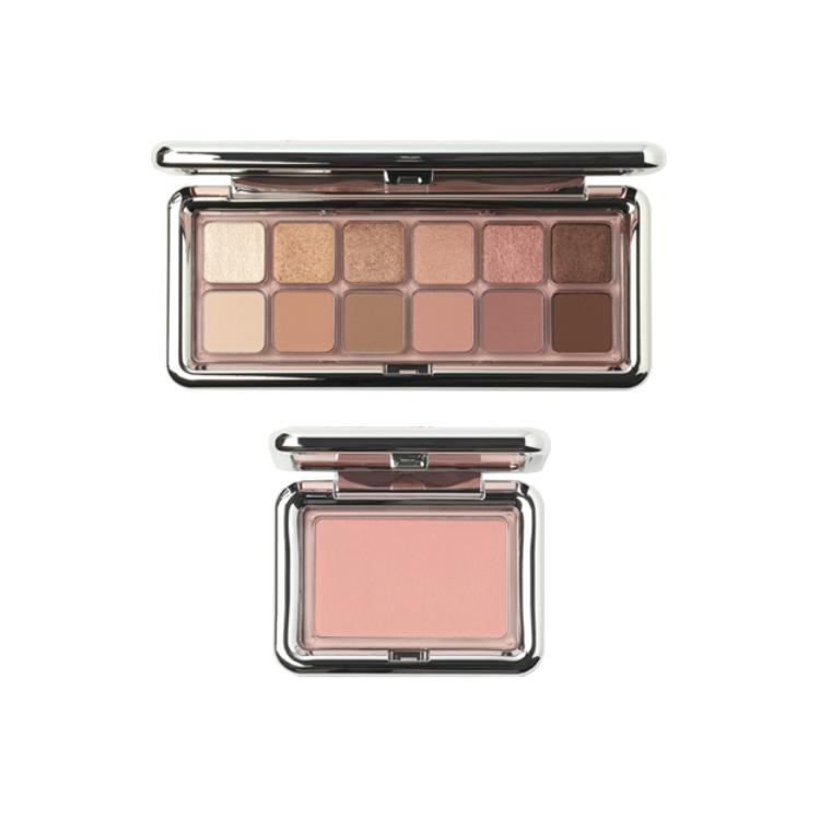 

Тени для век и румяна набор для макияжа легко растушевываются шиммер натуральный матовый комплект из двух предметов 3CE