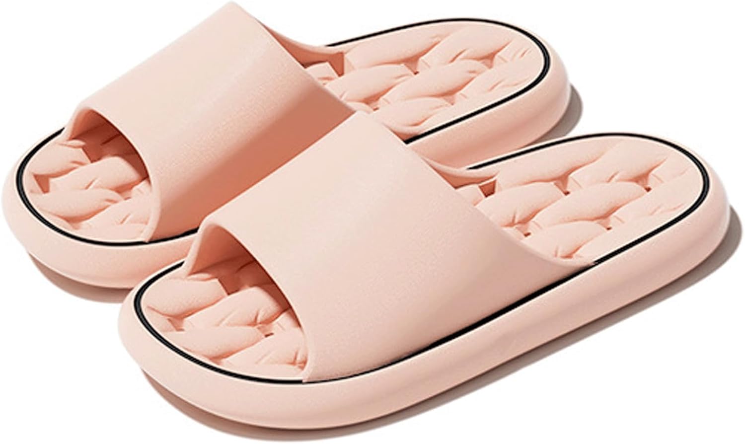 

Шлепацы LOTUSTAR для женщин и мужчин, подушка для ванной, противоскользящие шлепанцы для душа, пенопластовые сандалии для дома и улицы, розовый