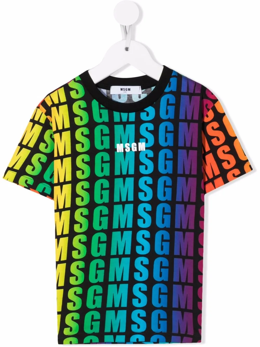 

Футболка с логотипом MSGM Kids, синий