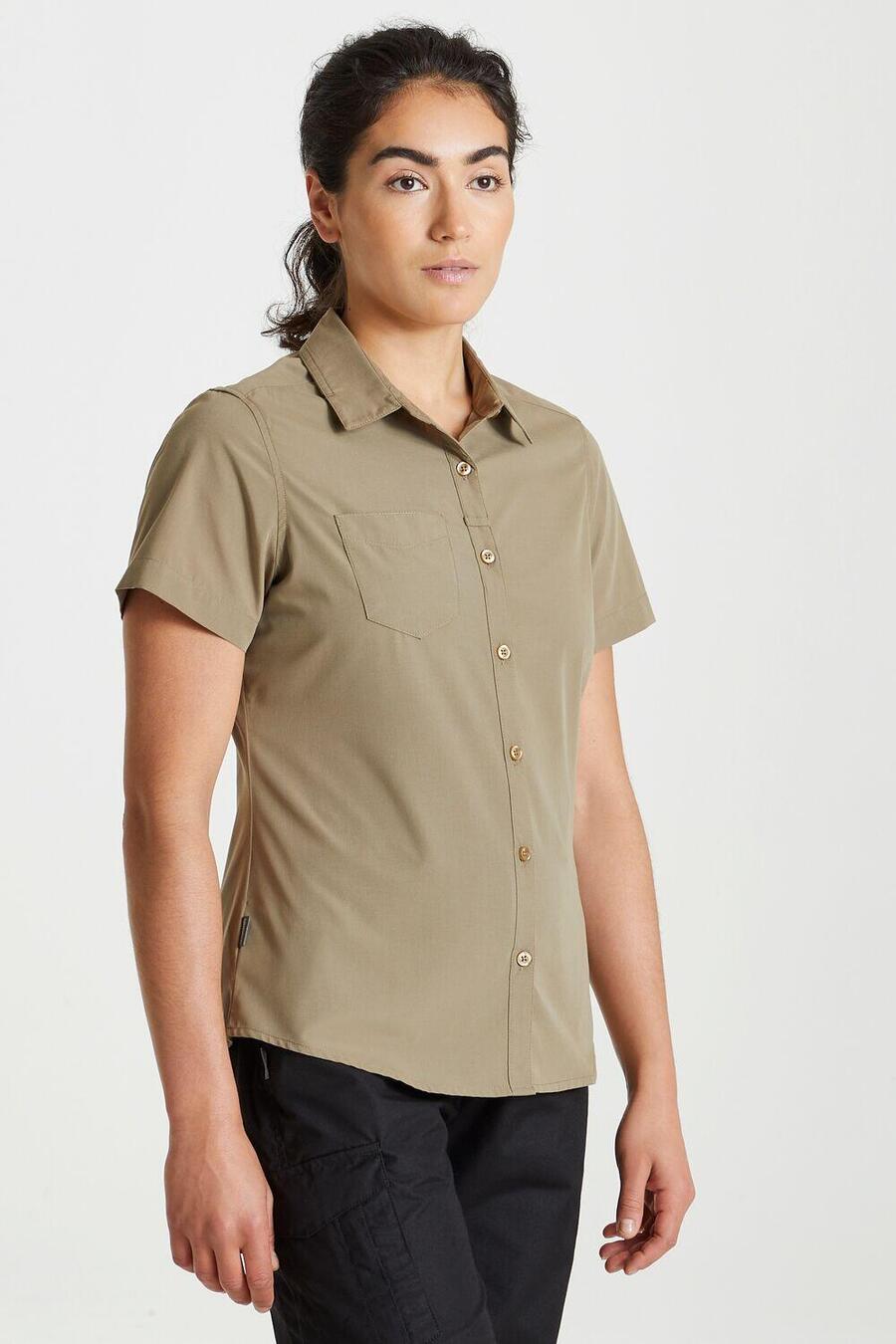 

CRAGHOPPERS Женская походная рубашка с коротким рукавом — Expert Kiwi