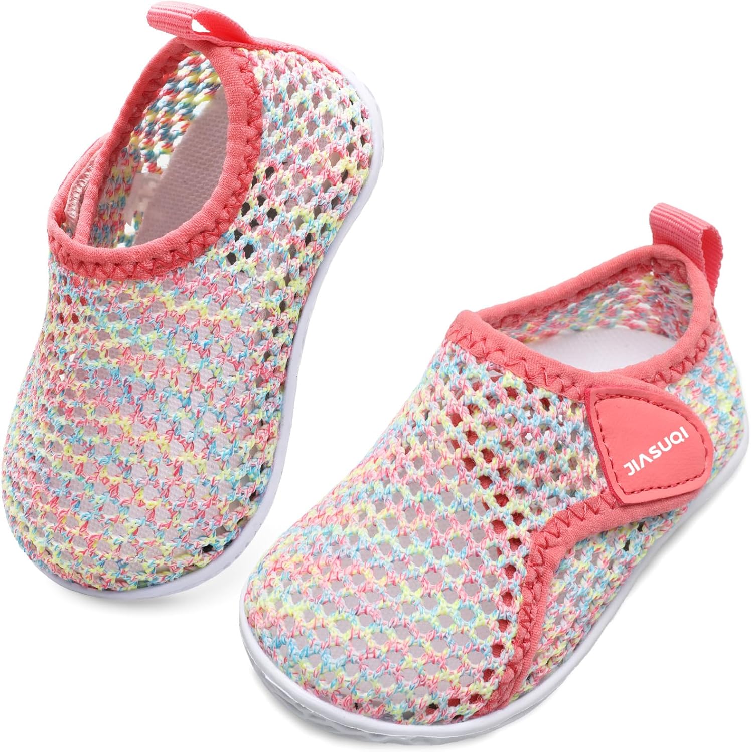 

Детские обувь для плавания JIASUQI для мальчиков и девочек, для бассейна, пляжа, прогулок, спортивные сандалии и кроссовки, M Colorful