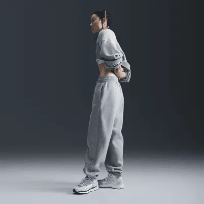 Спортивные брюки Nike Sportswear Phoenix Fleece, цвет Dark Grey Heather/Sail