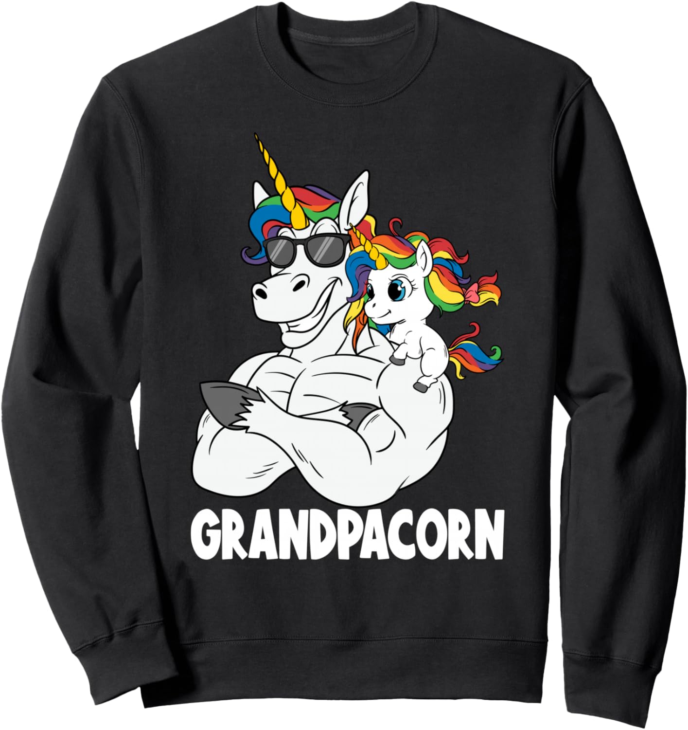 

Толстовка, Мускулистый дедушка-единорог, старый папаша-дедушка в толстовке для малыша Muscle Builder Grandpa Unicorn Shop, черный