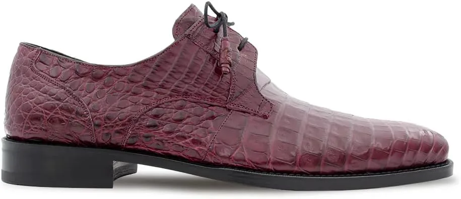 Mezlan Anderson Crocodile Lace Up - Мужские туфли-блочеры из настоящей крокодиловой кожи с простым носком и стелькой с эффектом памяти - Ручная работа в Испании — фото 4