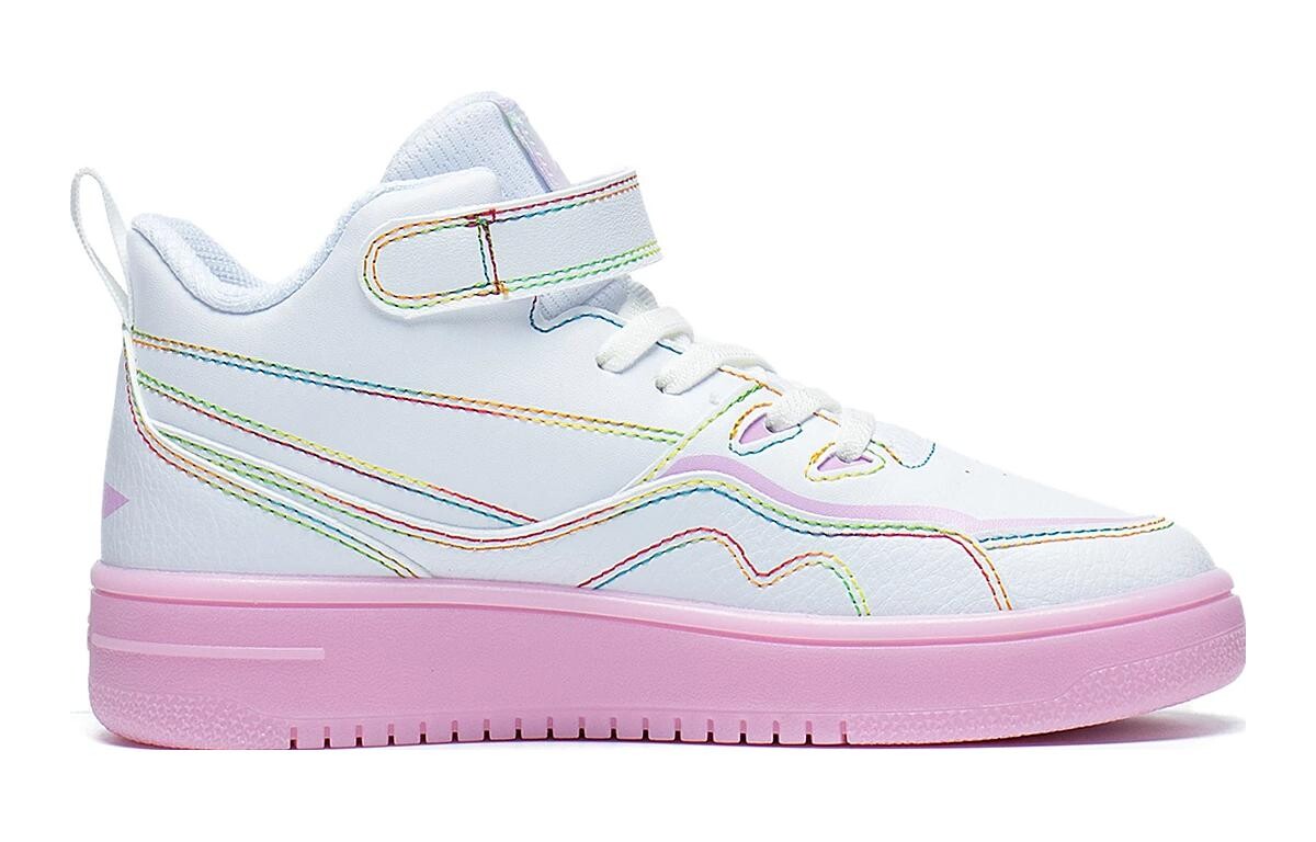 Коллекция Sports Life Kids Скейтбординг Кроссовки GS High-top Белый/пудровый Lining Young — фото 2